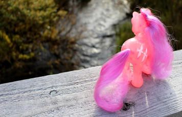 Brightglow standing on a bridge