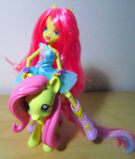 Fluttershy riding with Fluttershy