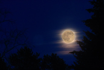 Moon on the sky